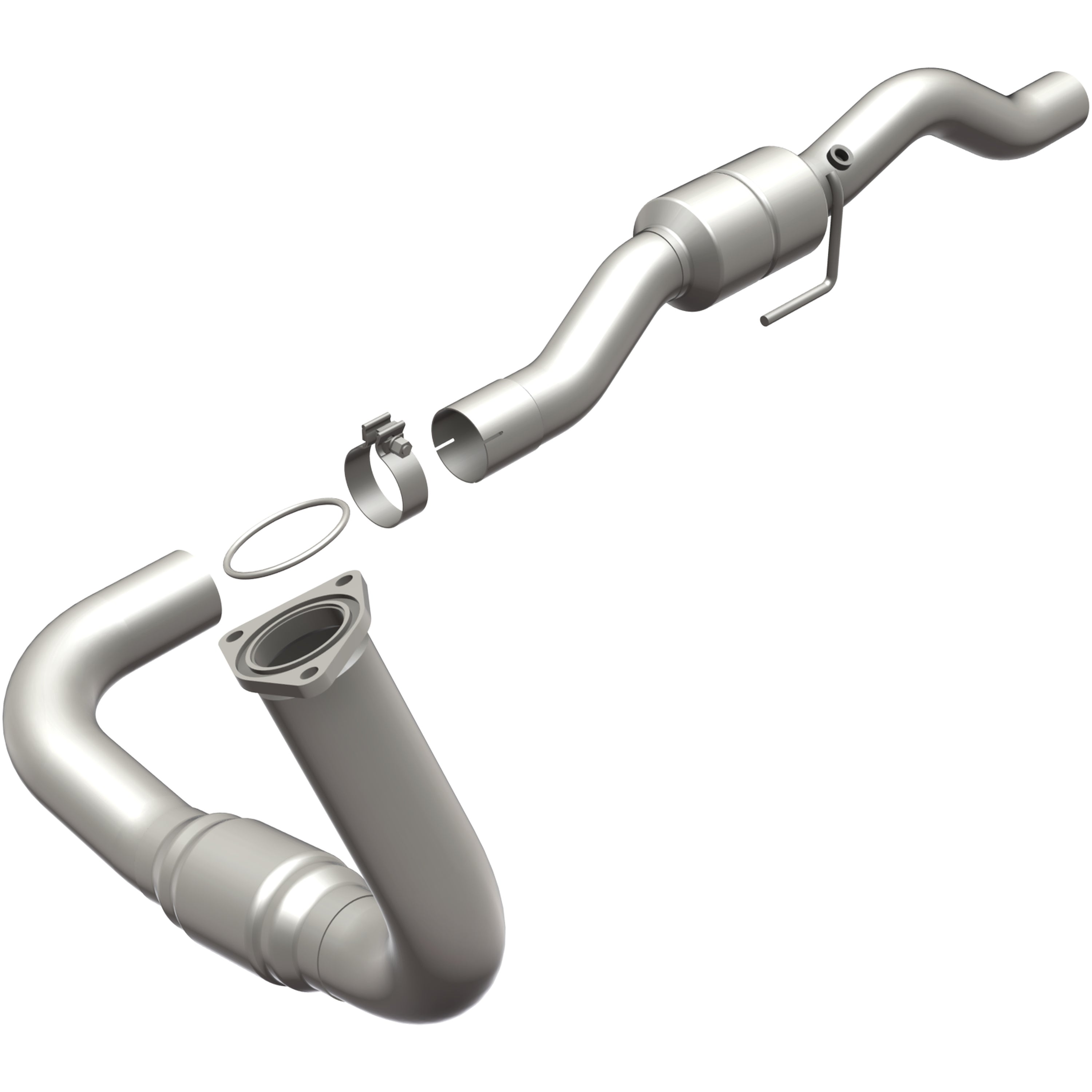 HM Grade Federal / EPA Compliant Direct-Fit Catalytic Converter <br>01-02 Chevy Silverado, GMC Sierra 2500 HD 8.1L