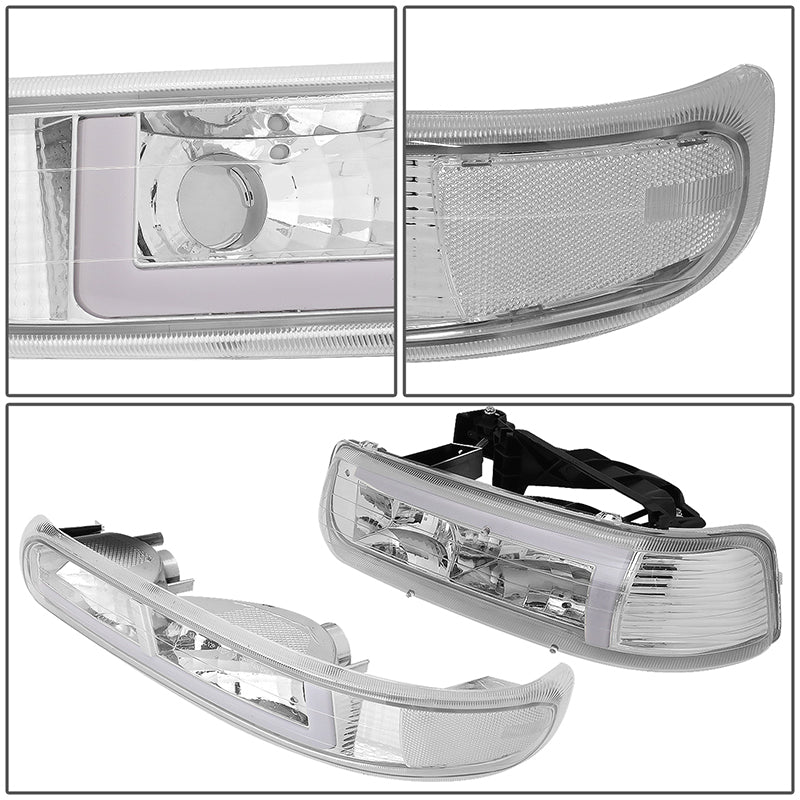 LED DRL Headlights<br>99-02 Chevy Silverado 1500-3500, 00-06 Suburban 1500 2500 Tahoe