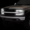 LED DRL Headlights<br>99-02 Chevy Silverado 1500-3500, 00-06 Suburban 1500 2500 Tahoe