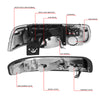 LED DRL Headlights<br>99-02 Chevy Silverado 1500-3500, 00-06 Suburban 1500 2500 Tahoe