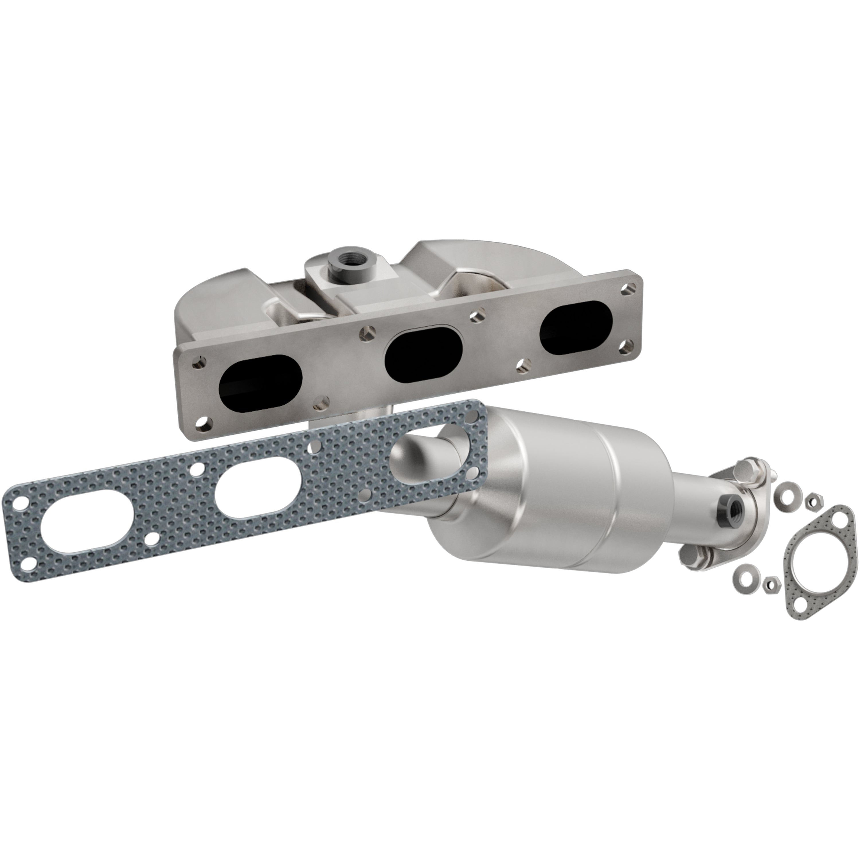 OEM Grade Federal / EPA Compliant Manifold Catalytic Converter <br>04-05 BMW 525i 2.5L, 04-05 BMW 530i 3.0L