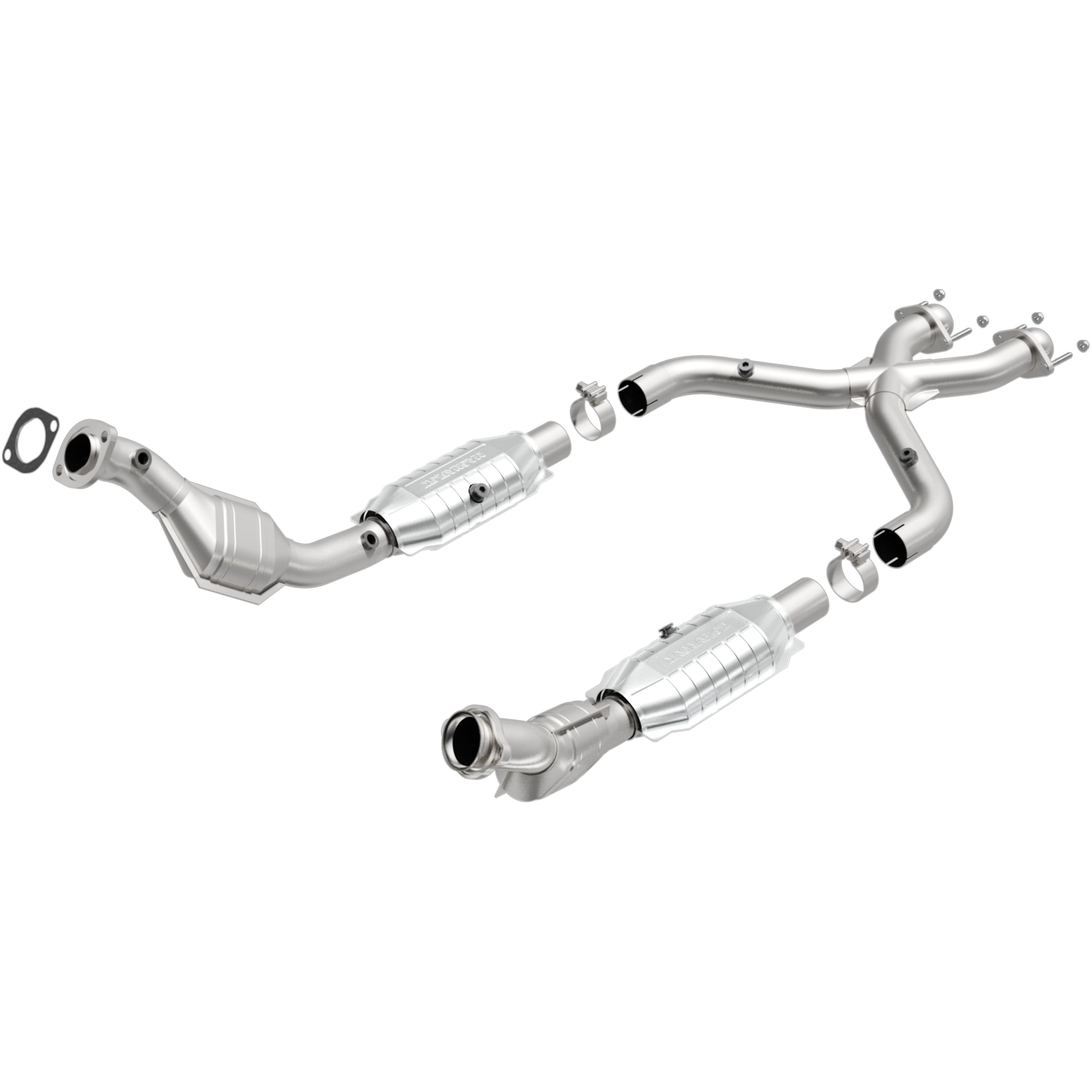 HM Grade Federal / EPA Compliant Direct-Fit Catalytic Converter <br>99-04 Ford Mustang 4.6L GT