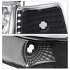 Factory Style Headlights (Black)<br>92-96 Ford F150 F250 Bronco