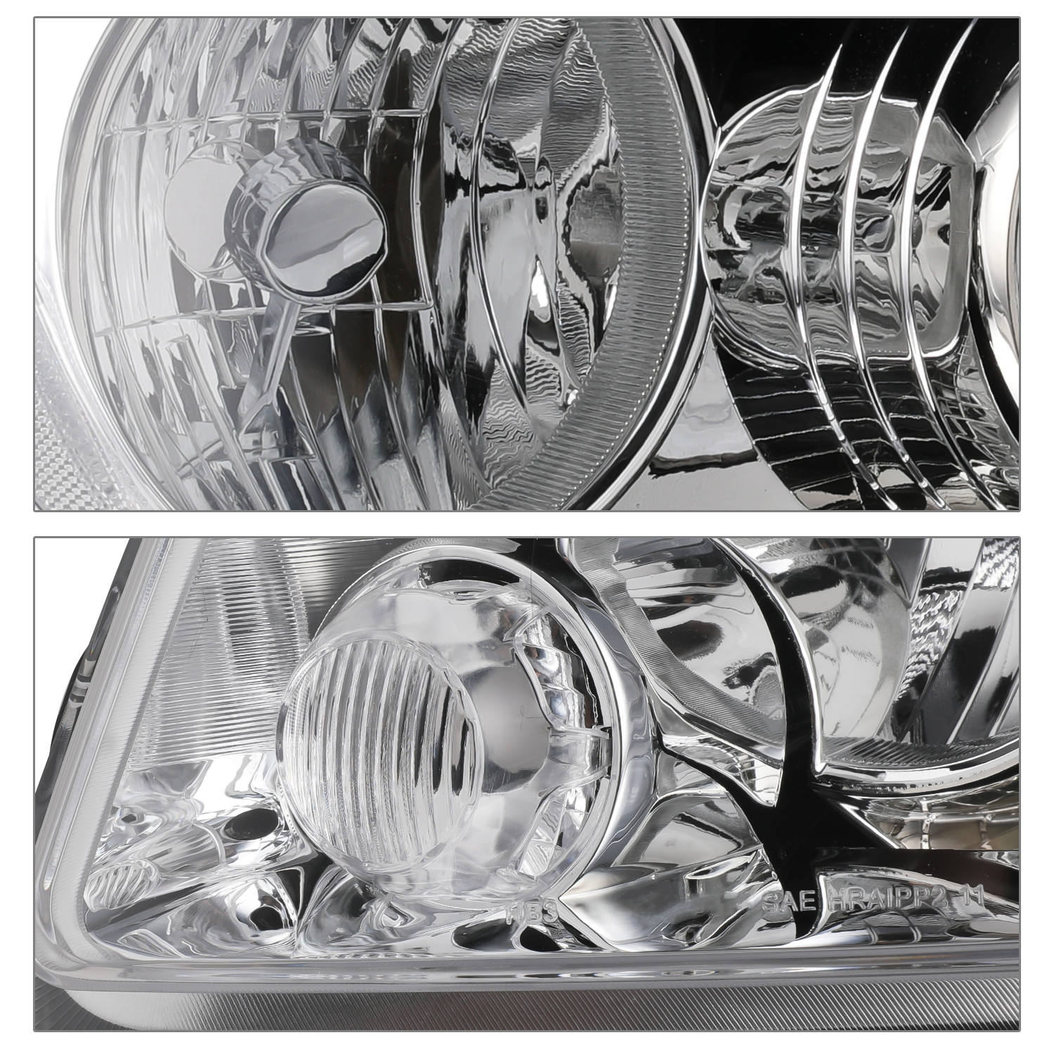 Factory Style Headlights (Chrome)<br>11-13 Jeep Grand Cherokee