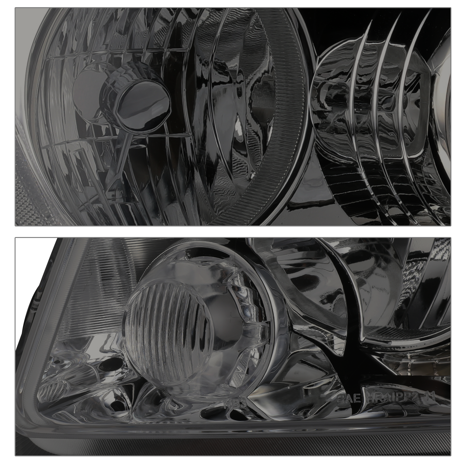 Factory Style Headlights (Smoked)<br>11-13 Jeep Grand Cherokee