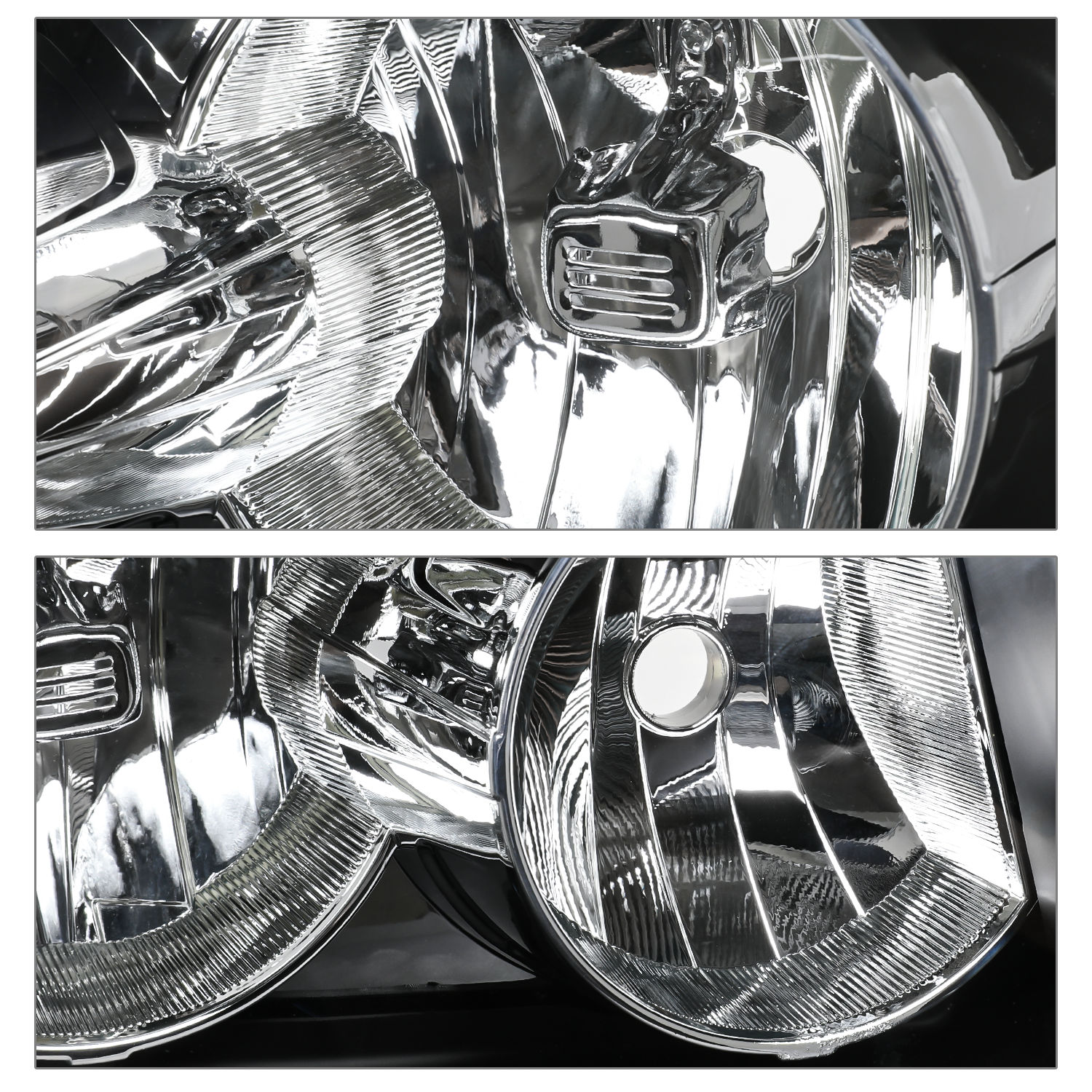 Factory Style Headlights (Black)<br>07-14 Chevy Suburban, Tahoe, Avalanche