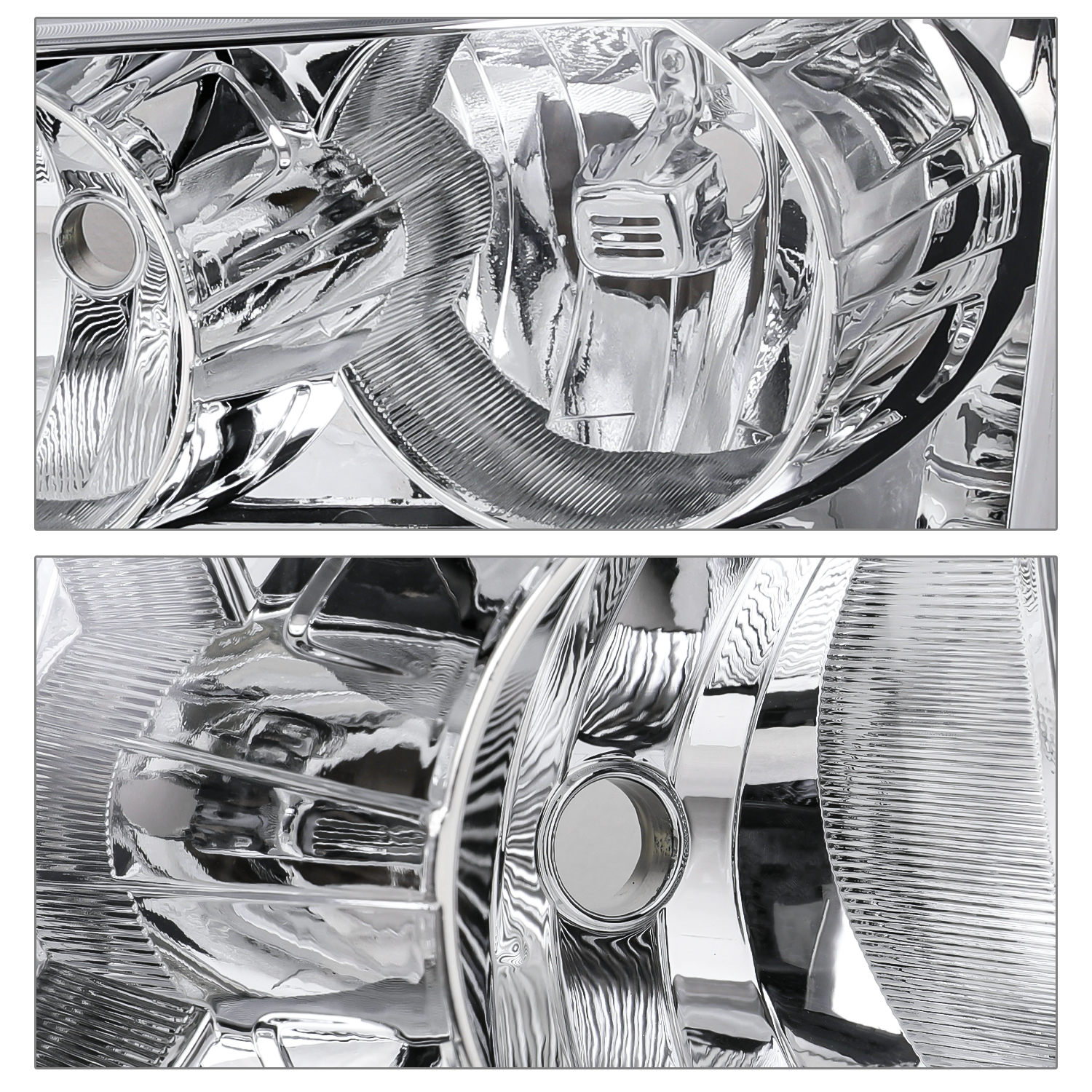 Factory Style Headlights (Chrome)<br>07-14 Chevy Suburban, Tahoe, Avalanche