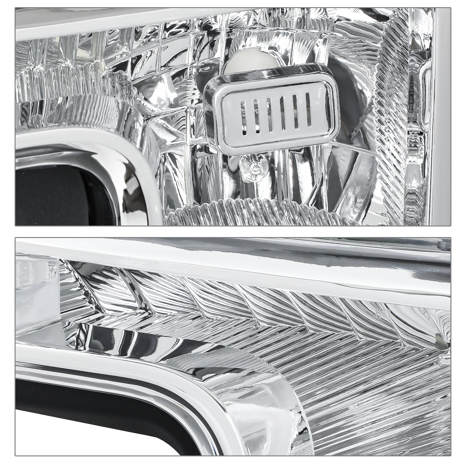 Factory Style Headlights (Chrome)<br>17-19 Ford F250 - F550 Super Duty XL, XLT