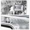 Factory Style Headlights w/LED Bulbs (Chrome)<br>17-19 Ford F250 - F550 Super Duty XL, XLT