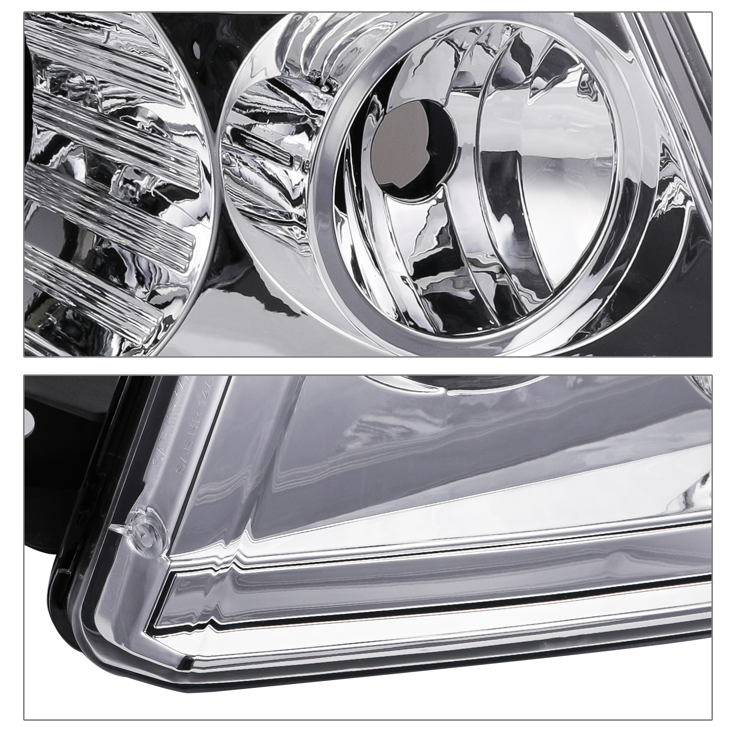 Factory Style Headlights (Chrome)<br>04-08 Ford F150, 06-08 Lincoln Mark LT