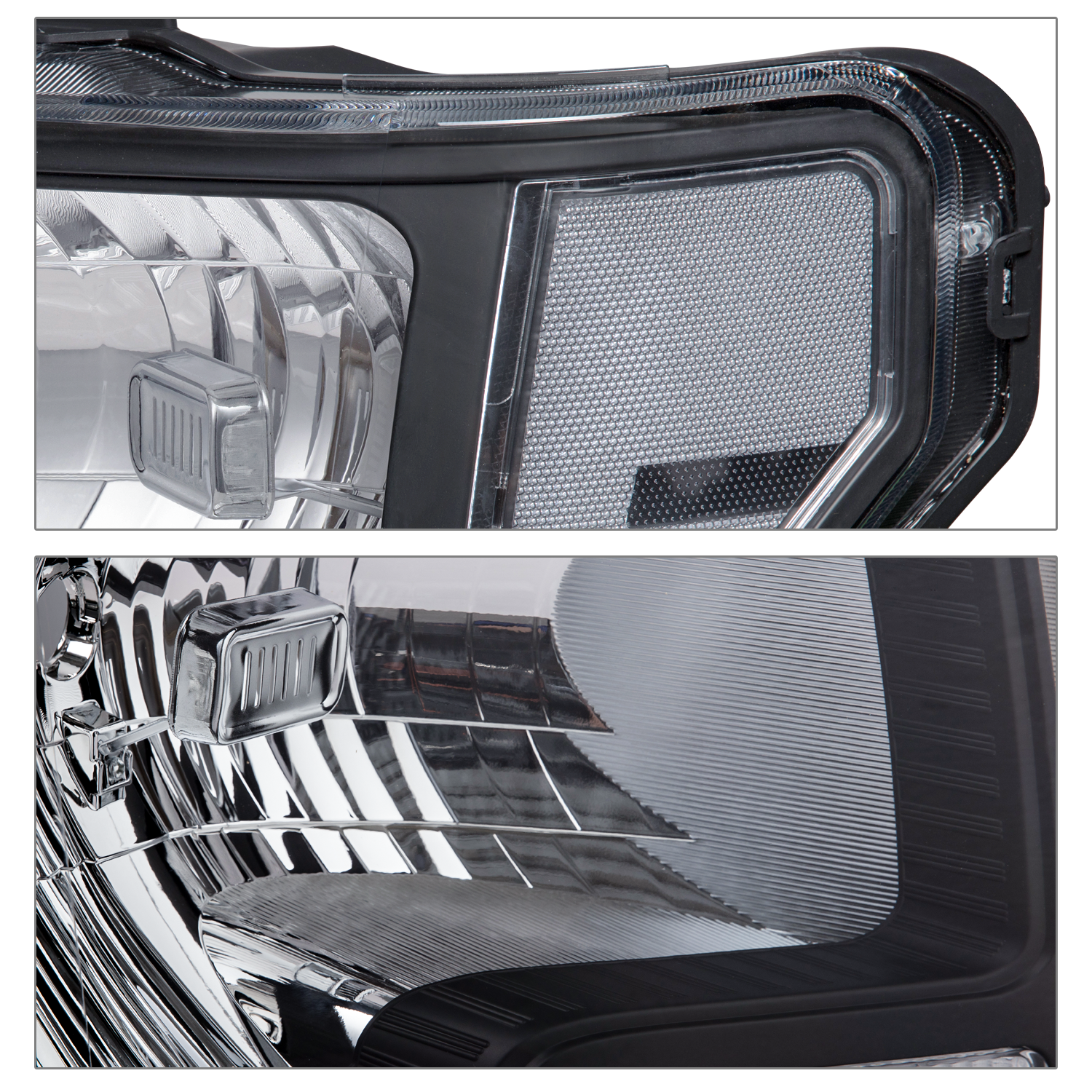 Factory Style Headlights (Black)<br>09-14 Ford F-150