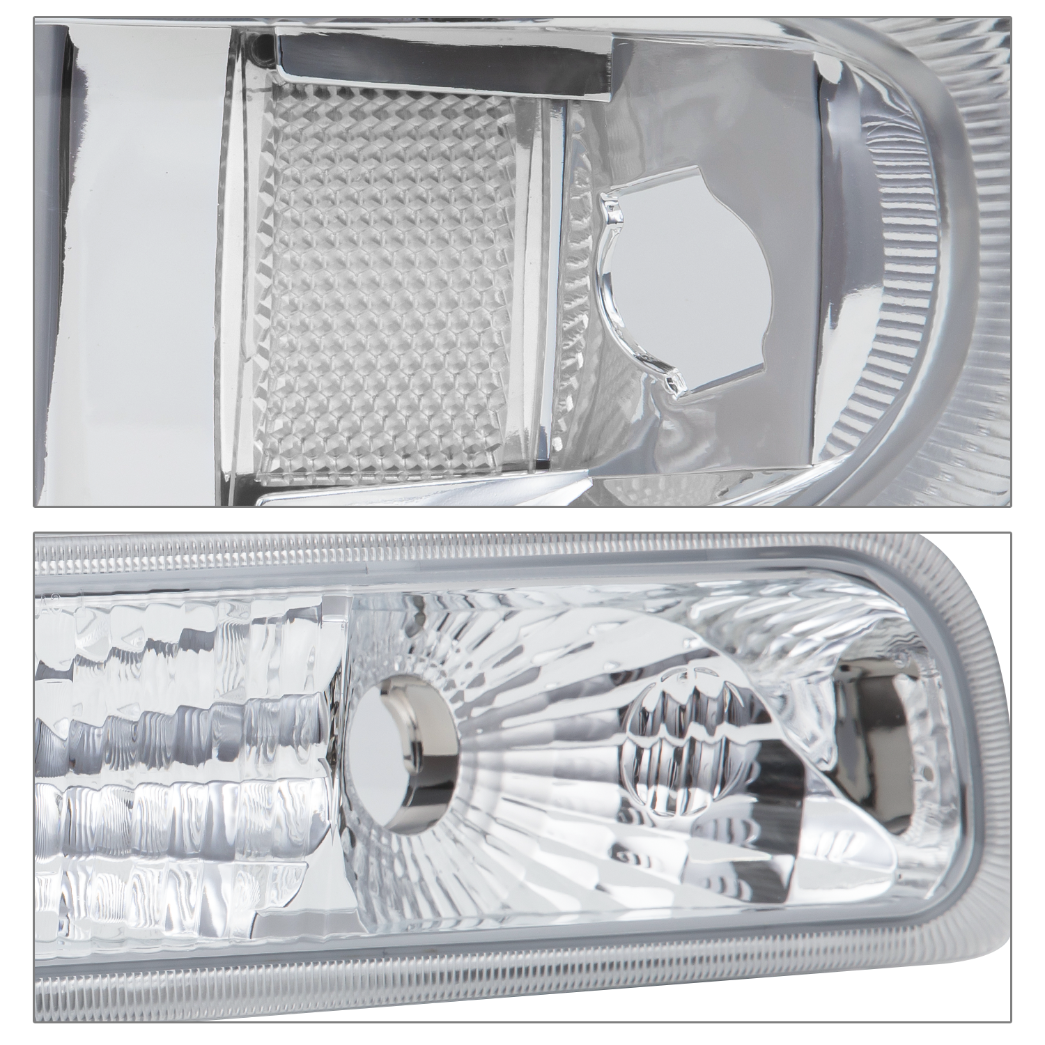 Factory Style Headlight (Chrome)<br>99-02 Chevy Silverado, 00-06 Suburban