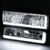 LED DRL Headlight+Bumper Light (Chrome)<br>94-00 Chevy/GMC C/K Pickup, Suburban