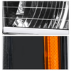 8pcs Headlight w/LED DRL Strip (Black)<br>88-93 Chevy C/K C10 Pickup, Suburban