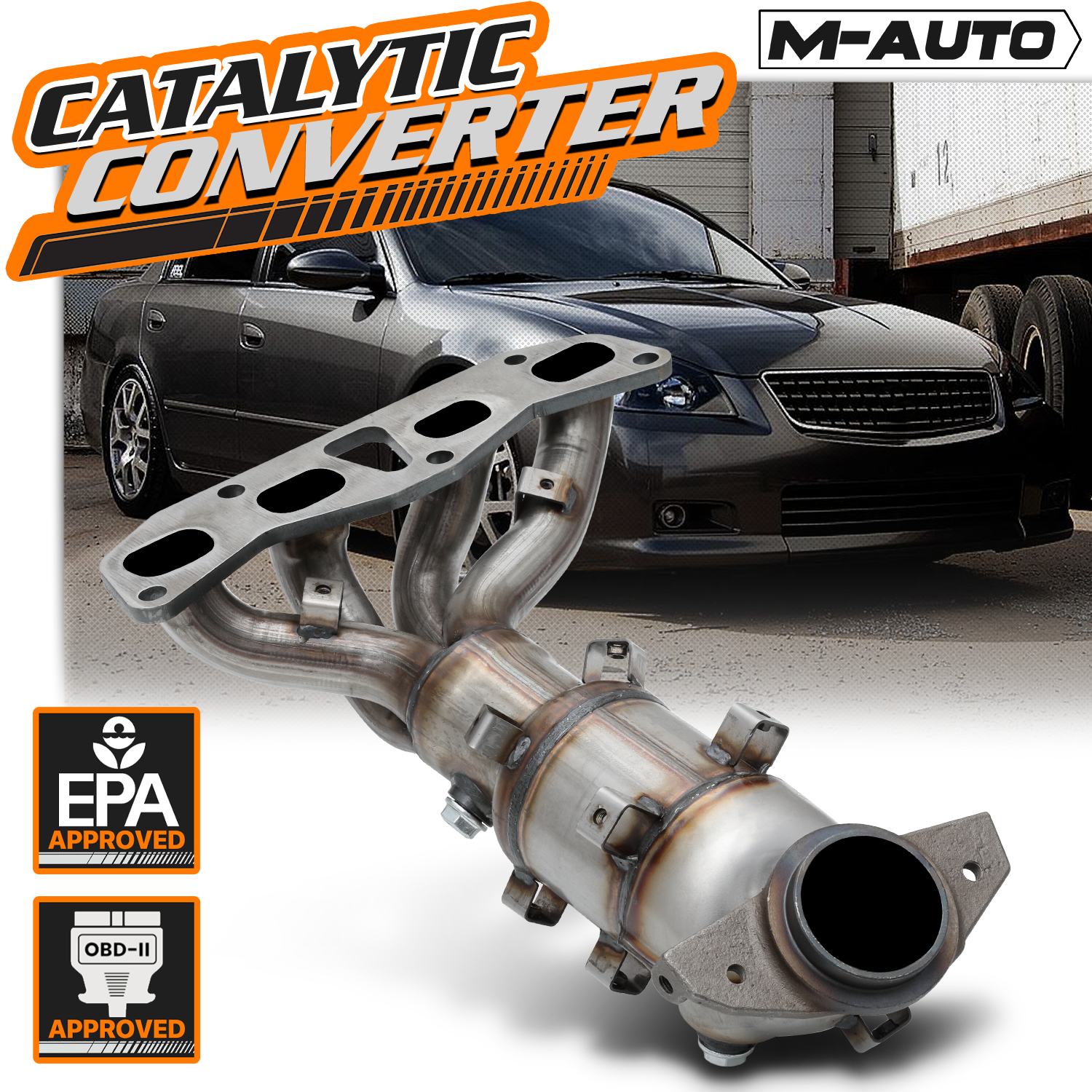 OE Replacement Catalytic Converter<br>02-06 Nissan Altima, Sentra 2.5L