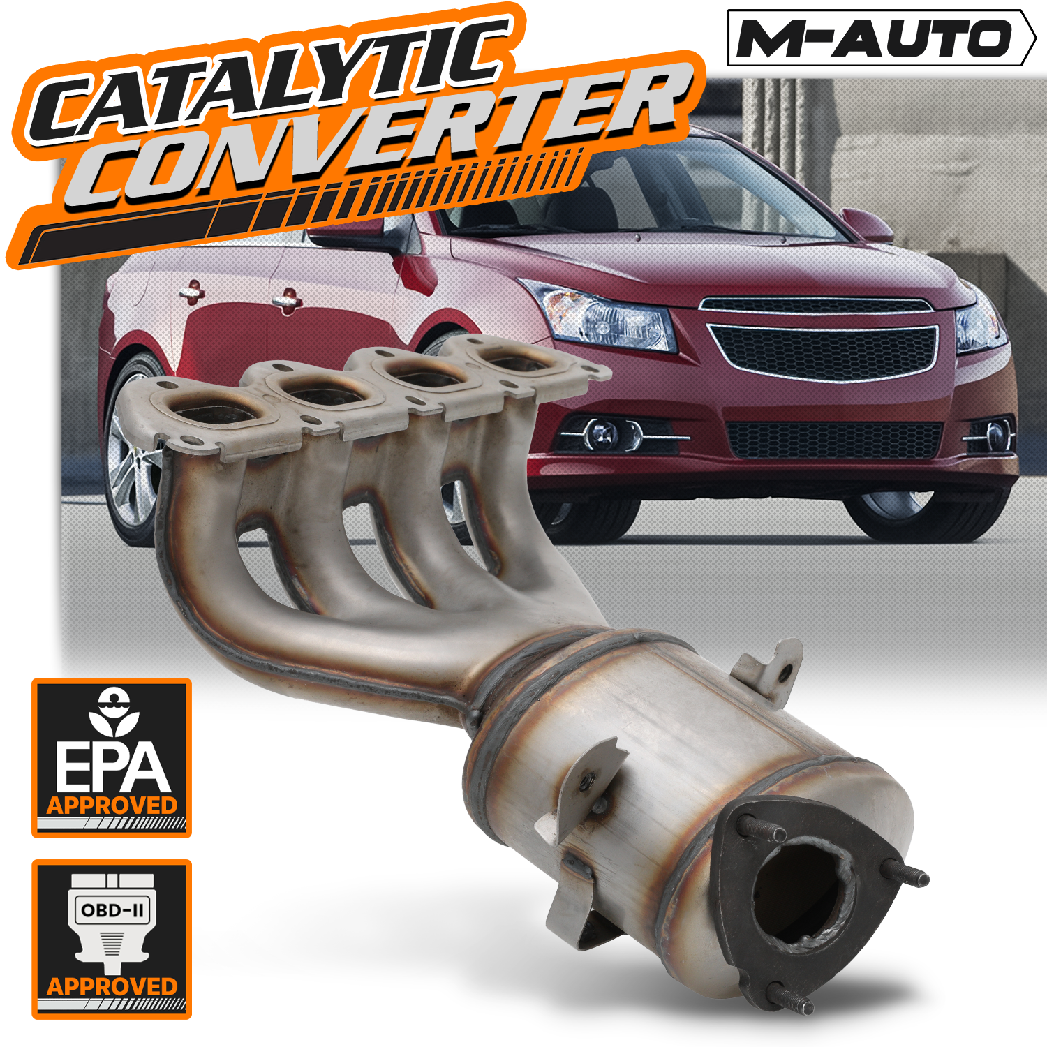OE Replacement Catalytic Converter<br>11-16 Chevy Cruze (Limited), Sonic 1.8L