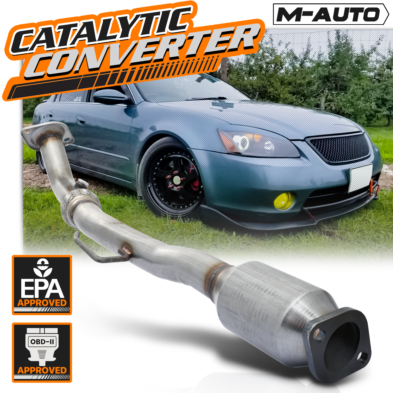 OE Replacement Catalytic Converter<br>02-06 Nissan Altima 2.5L