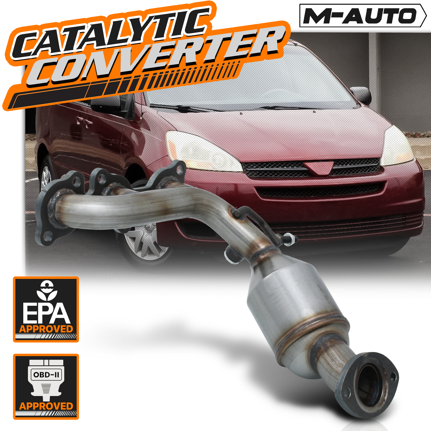 OE Replacement Catalytic Converter (Right)<br>04-06 Toyota Sienna, Lexus RX330 AWD