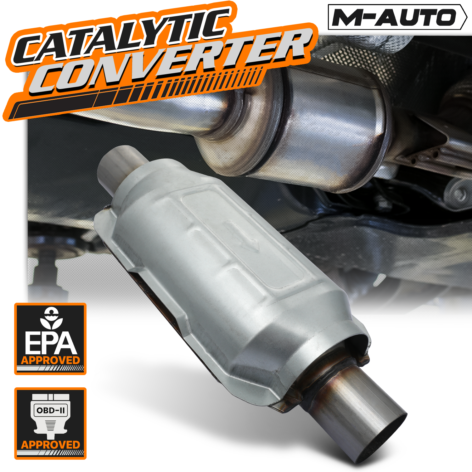 Universal Catalytic Converter<br>Diamension: 15 In L X 5 In W X 4 In H