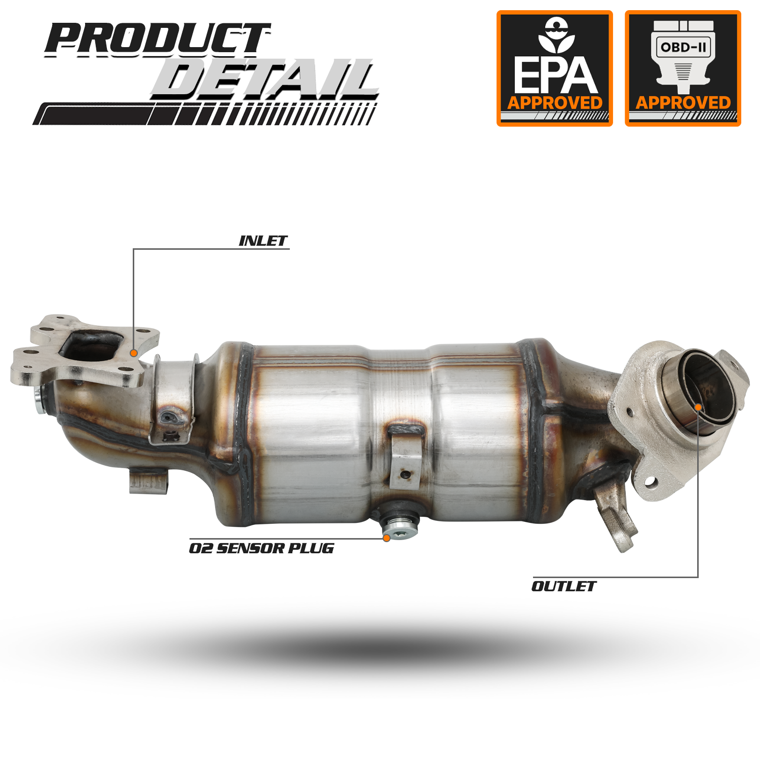 OE Replacement Catalytic Converter<br>06-11 Honda Civic DX/LX/EX