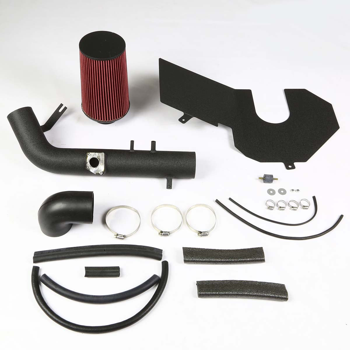 00-03 Toyota Tundra Sequoia 4.7 V8 Black Cold Air Intake w/Heat Shield+Cone Filter