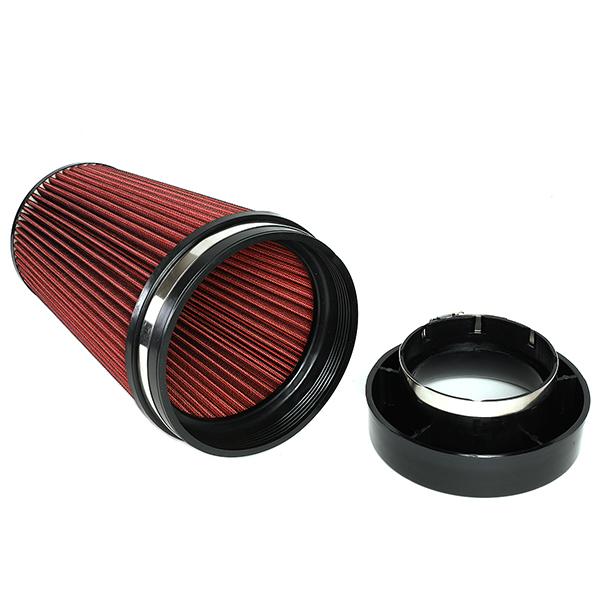 99-07 Chevy Silverado GMC Sierra 3.8 in. OD Aluminum Cold Air Intake w/Heat Shield+Filter