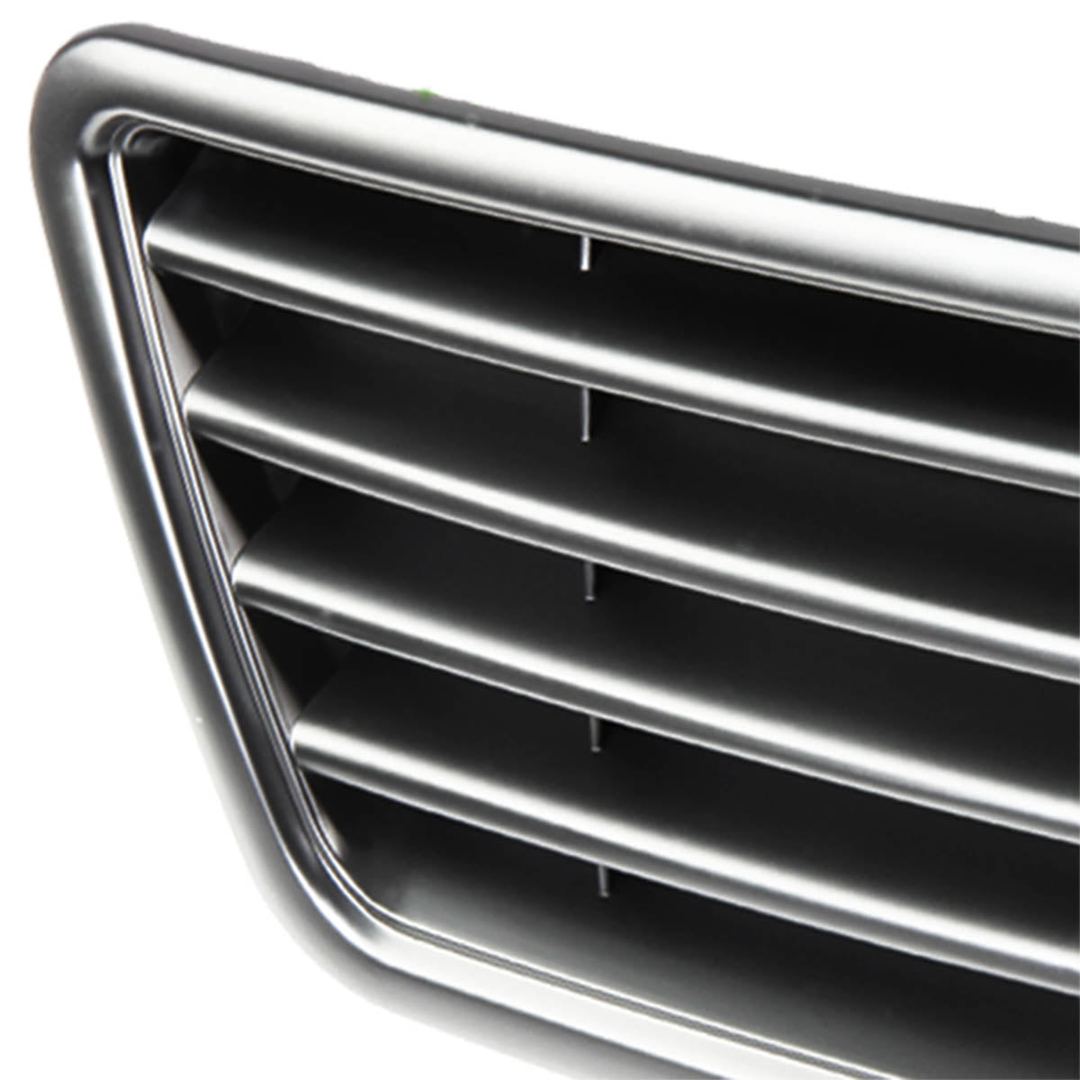 98-01 Audi A6 Quattro Front Grille - Badgeless Horizontal Fence Mesh - Black