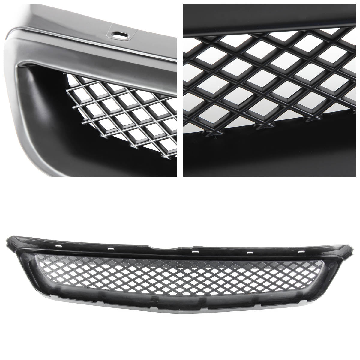 99-00 Honda Civic Front Grille - Diamond Mesh - Type-R Style