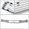 05-09 Ford Mustang 4.0L V6 Front Lower Bumper Grille - Horizontal Fence Mesh - Chrome