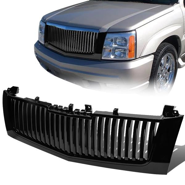 02-06 Cadillac Escalade ESV/EXT Front Grille - Badgeless Vertical Style - Black