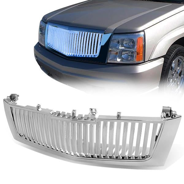 02-06 Cadillac Escalade ESV/EXT Front Grille - Badgeless Vertical Style - Chrome