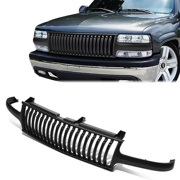 99-02 Chevy Silverado 00-06 Suburban 1500 2500 Front Grille - Vertical Style