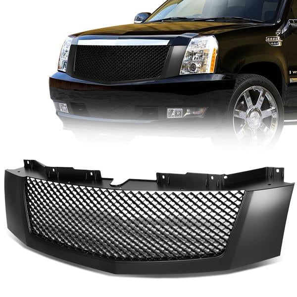 07-14 Cadillac Escalade ESV/EXT Front Grille - Badgeless Diamond Mesh - Black