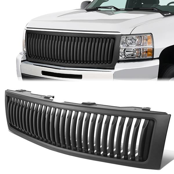 07-13 Chevy Silverado 1500 Front Grille - Badgeless Vertical Style