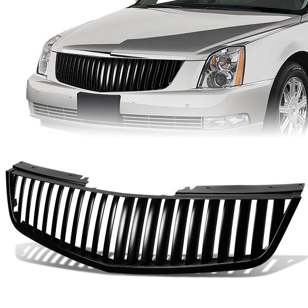 06-11 Cadillac DTS Front Grille - Badgeless Vertical Fence Style - Black