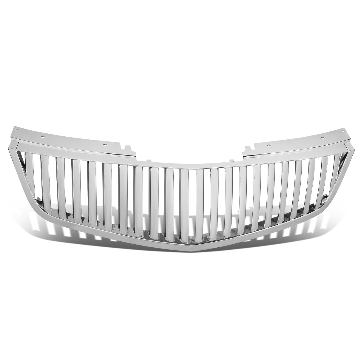 06-11 Cadillac DTS Front Grille - Badgeless Vertical Fence Style - Chrome