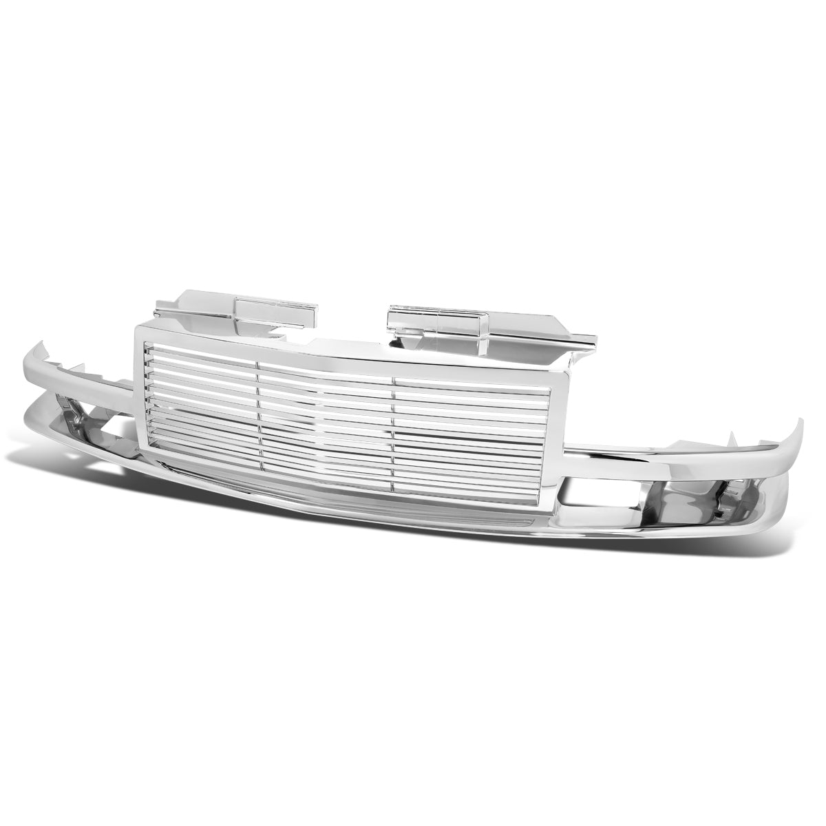 98-04 Chevy S10 Blazer Front Grille - Badgeless Style - Chrome