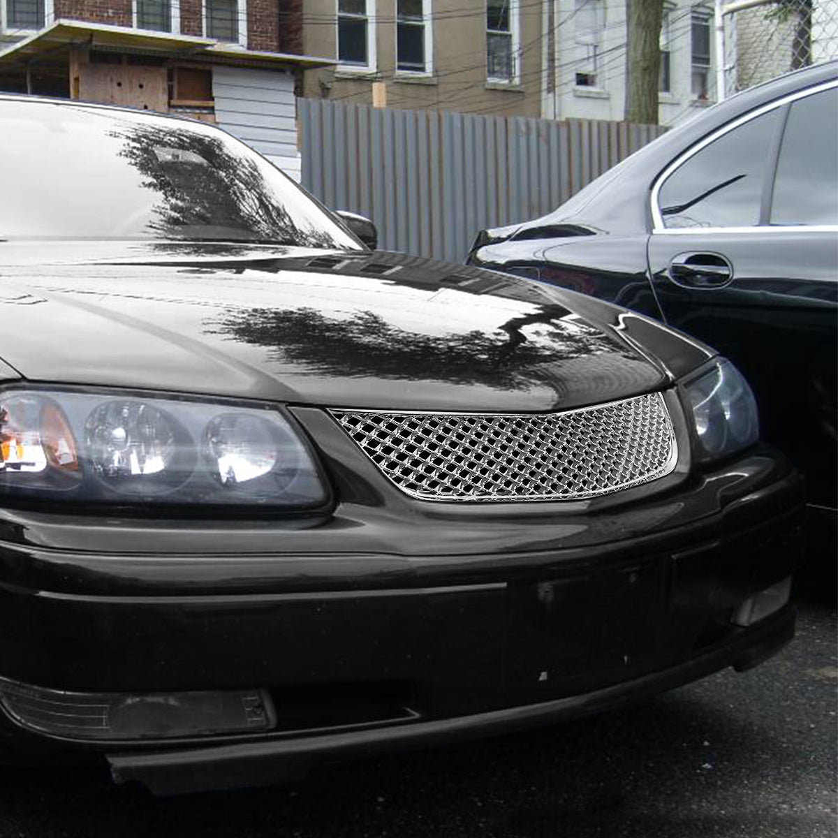 00-05 Chevy Impala Grille avant - Badgeless Diamond Mesh - Chrome