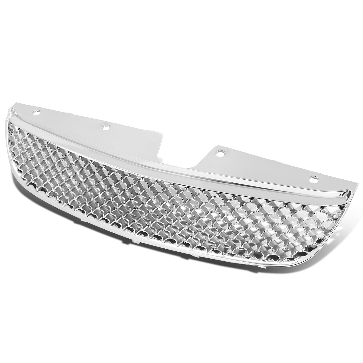 97-99 Chevy Malibu Front Grille - Badgeless Diamond Mesh - Chrome