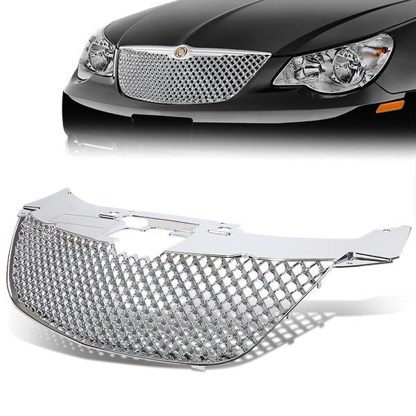 07-10 Chrysler Sebring Front Grille - Diamond Mesh - Chrome