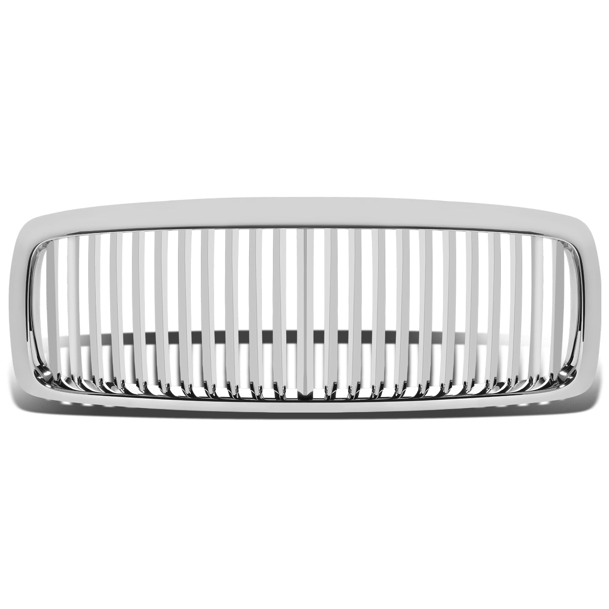 02-05 Dodge Ram 1500 2500 3500 Front Grille - Badgeless Vertical Style - Chrome