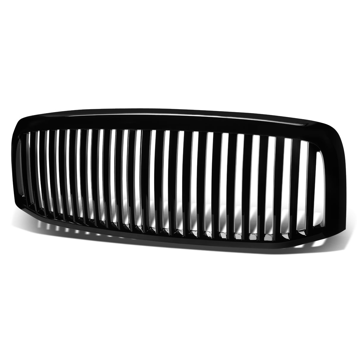 06-08 Dodge Ram 1500 2500 3500 Front Grille - Badgeless Vertical Style - Black