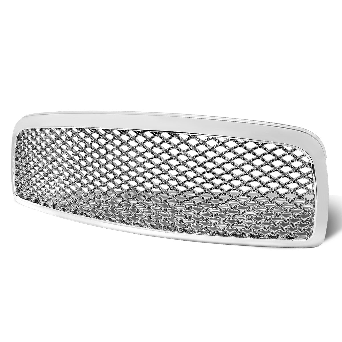 09-12 Dodge Ram 1500 Front Grille - Badgeless Diamond Mesh - Chrome