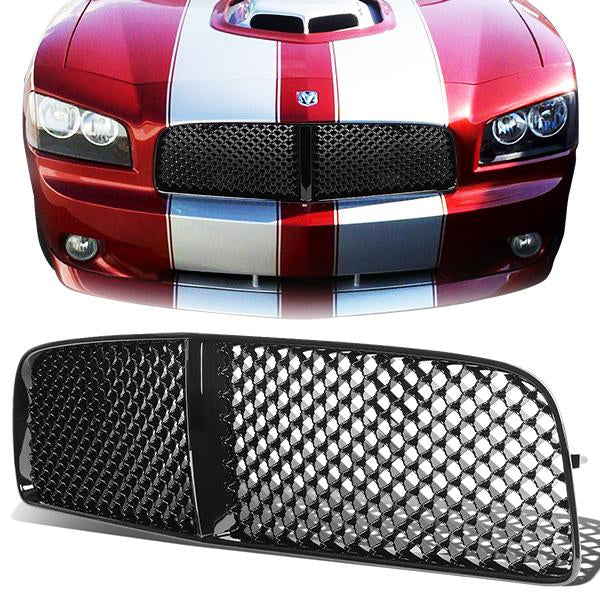 06-10 Dodge Charger Front Grille - Diamond Mesh - Black