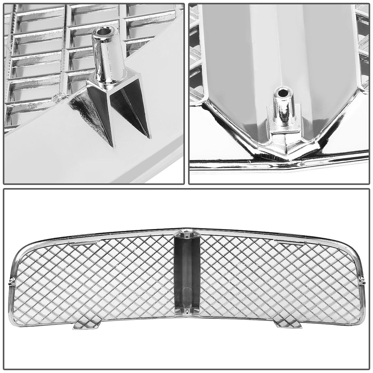 06-10 Dodge Charger Front Grille - Diamond Mesh - Chrome