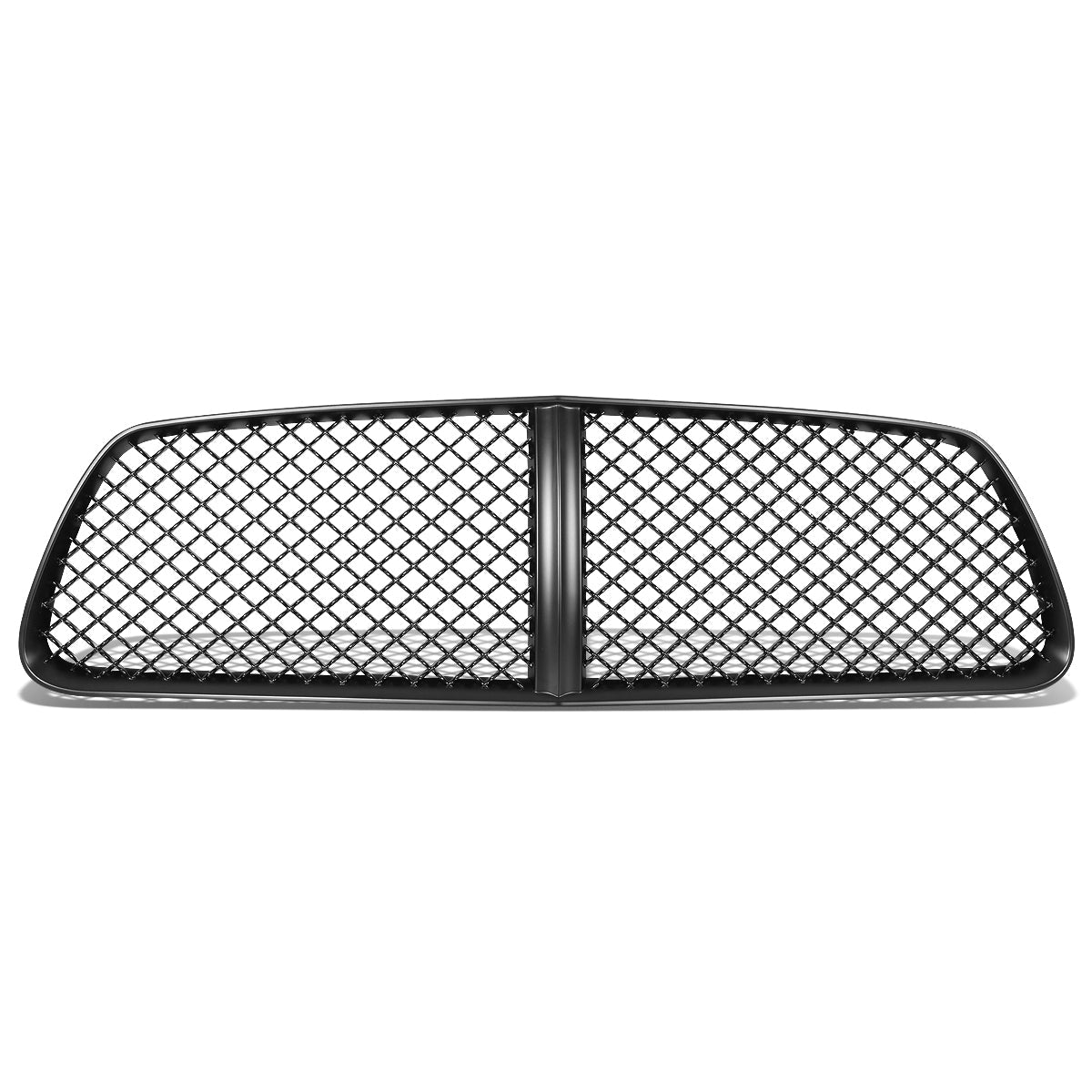 11-14 Dodge Charger Front Grille - Badgeless Diamond Mesh - Black