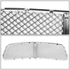 11-14 Dodge Charger Front Grille - Badgeless Diamond Mesh - Chrome