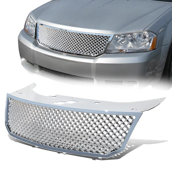 08-10 Dodge Avenger Front Grille - Badgeless Diamond Mesh - Chrome