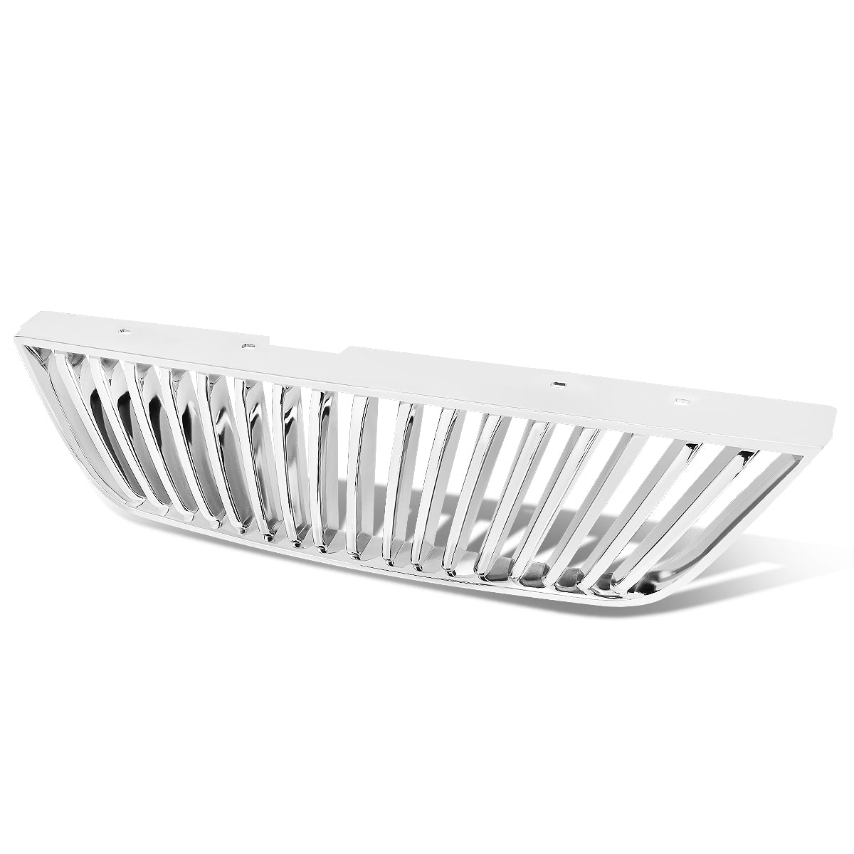 99-04 Ford Mustang Front Grille - Badgeless Vertical Fence Style - Chrome