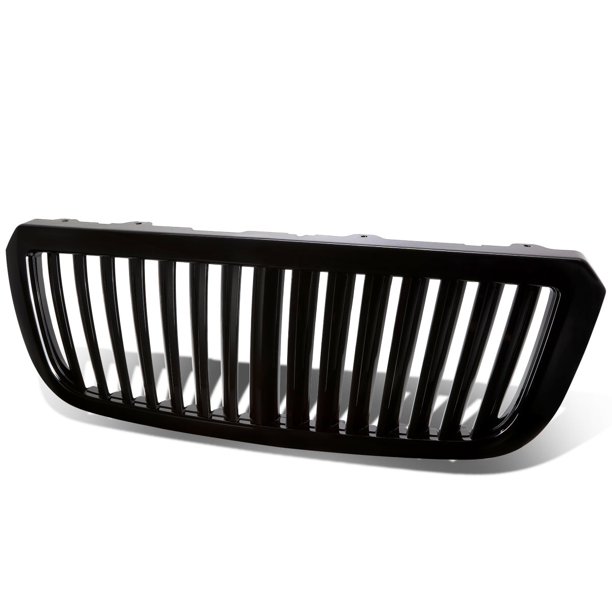 04-05 Ford Ranger Front Grille - Badgeless Vertical Fence Style - Black